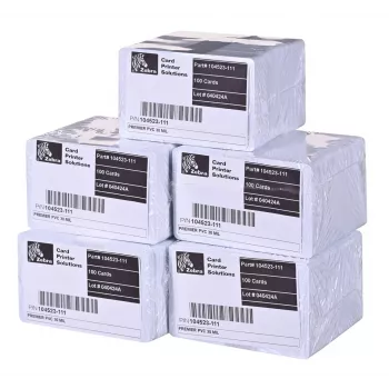 Zebra Premier PVC karte, 30 mil (5 iepakojumi x 100)