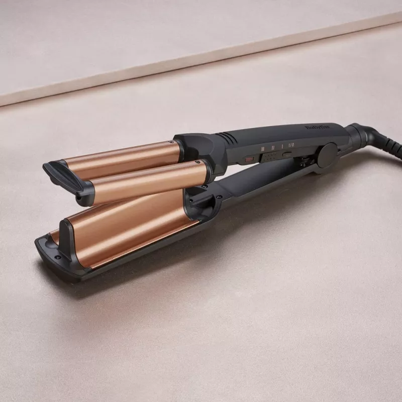 BaByliss Deep Waves lokšķēres Warm Black, Orange 98.4 (2.5 m)