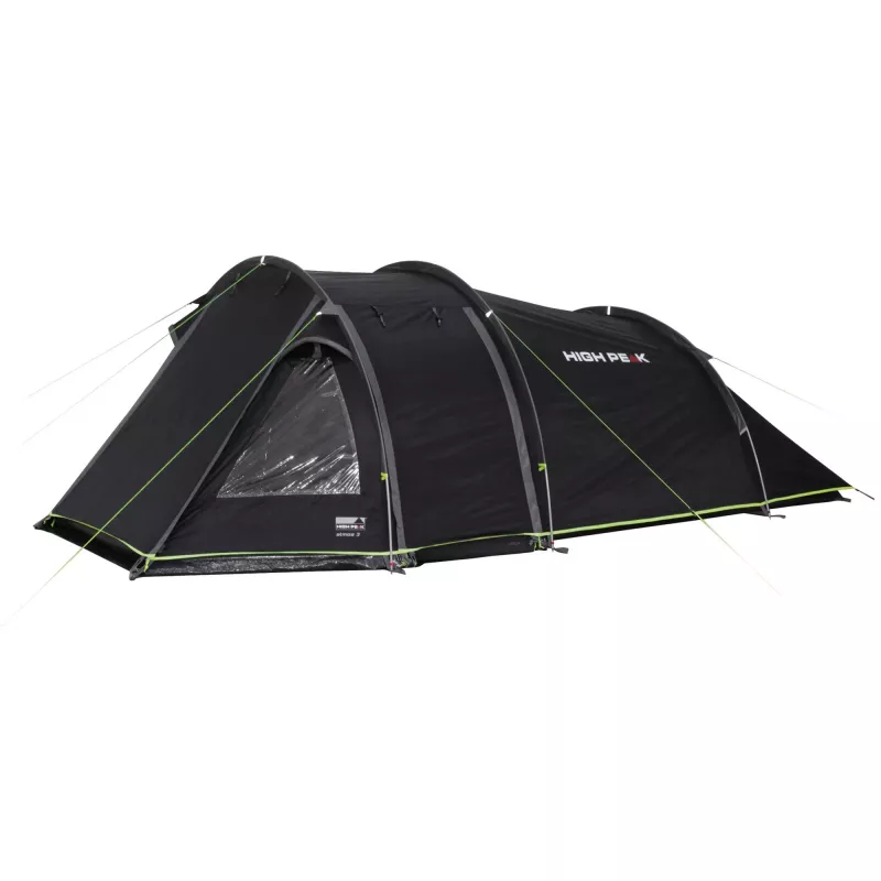 High Peak Atmos 3 kupolveida telts 3 personām melna, zaļa 11535
