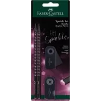 Grafīta zīmulis Faber-Castell 118296 B Melna Roze 2 gab.
