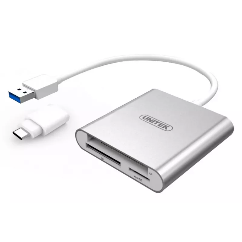 Unitek Flash-Card Reader USB3.0 + USB Type-C, 9313D (Y-9313D)