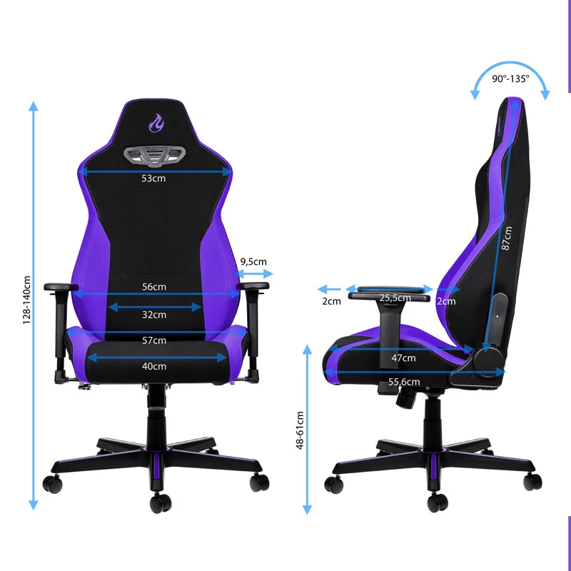 Nitro Concepts S300 spēļu krēsls - Nebula Purple