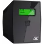 Green Cell UPS01LCD nepārtrauktās barošanas avots (UPS) Line-Interactive 0.6 kVA 360 W 2 AC kontaktligzdas