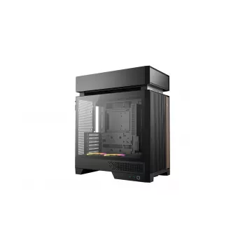 PC korpuss DeepCool CL660 Melns — ATX/Micro-ATX/Mini-ITX, rūdītais stikls, 2x3,5 collu + 1x2,5 collu, priekšā 140 mm, augšā/aizmugurē 120-140 mm