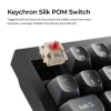 Mehāniskā 75% tastatūra Keychron V1 Ultra 8K — QWERTY, Bluetooth un vadu, RGB, melna