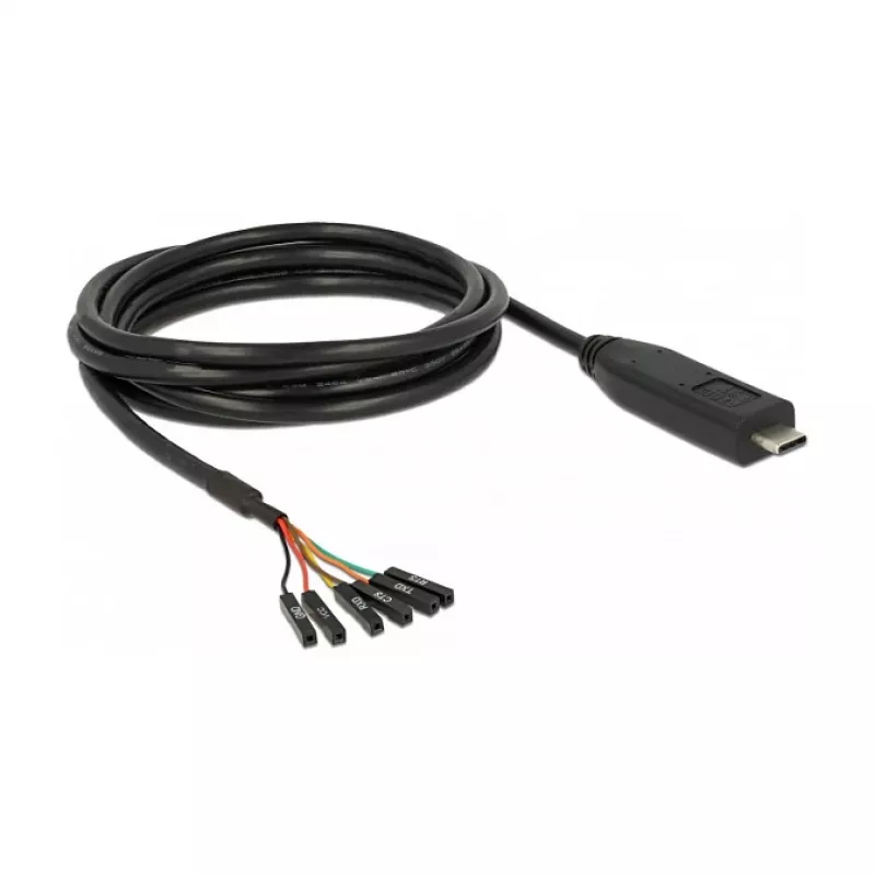 Seriālais kabelis DeLOCK 63946 USB 2.0 Type-C 2m Melns