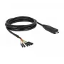 Seriālais kabelis DeLOCK 63946 USB 2.0 Type-C 2m Melns