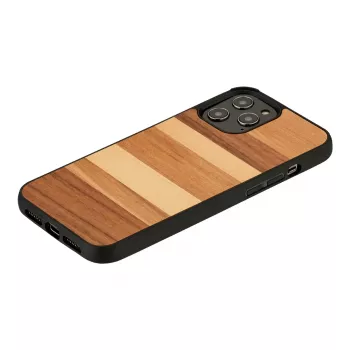 Phone case man and wood iPhone 12 / 12 Pro — melnas smiltis