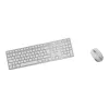 CHERRY DW 9100 plāns tastatūra Pele iekļauta Universāla RF Wireless + Bluetooth Čehu, Slovāku Sudraba