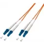 Lightwin LDP-50 LC-LC 0.5 optiskās šķiedras kabelis 0,5 m OM2 oranžs (LDP-50 LC-LC 0.5)