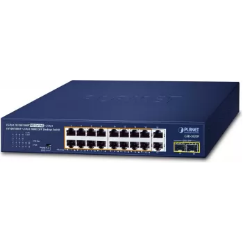 Nepārvaldāms slēdzis PLANET GSD-2022P 16 portu 10/100/1000T PoE
