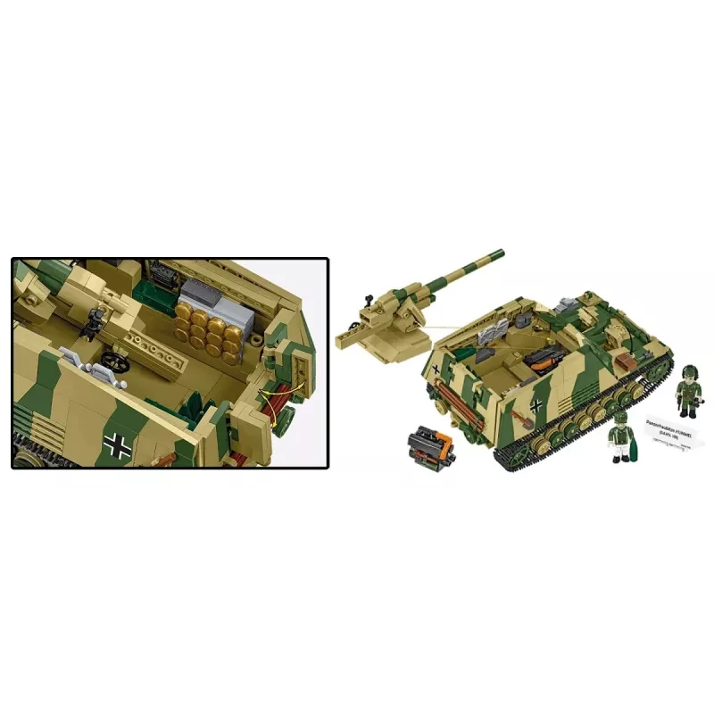 Konstruktora komplekts Cobi Panzehaubitze Hummel 1118 detaļu modelis