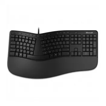 Ergonomiska tastatūra BE izkārtojums Azerty melna BE izkārtojums