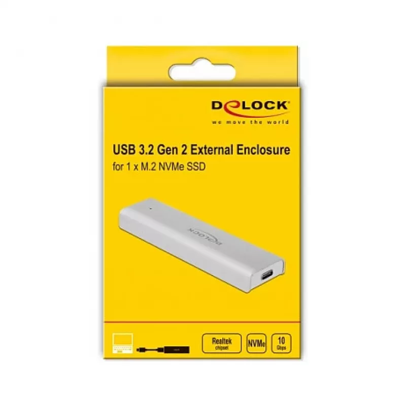 SSD korpuss DeLOCK 42634 Sudraba M.2