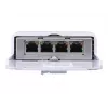 Slēdzis UBIQUITI NanoSwitch Gigabit Ethernet PoE, 4x Gigabit RJ-45, 4x PoE porti, 36 W budžets, 24 V līdzstrāva