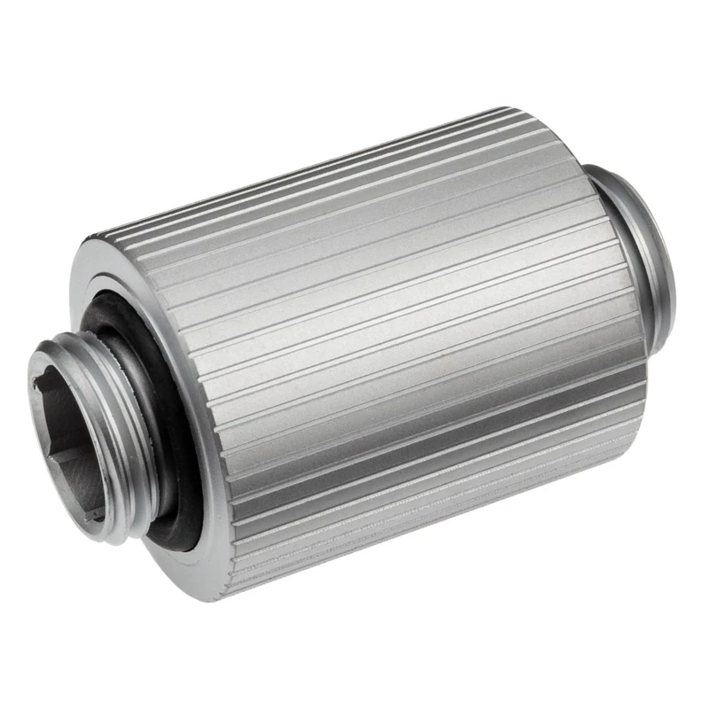 EK-Quantum Torque Extender Static MM 28 - misiņa pagarinātājs, sudrabains, 28mm augstums, 23mm diametrs
