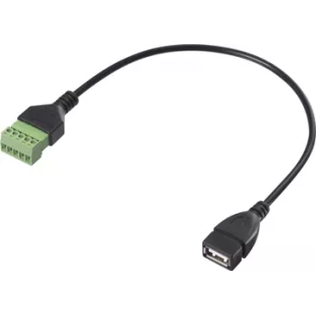 Renkforce USB 2.0 adaptera kabelis [1x 2.0 ligzda A - 1x spaiļu savienojums] RF-6443968 30 cm (RF-6443968)