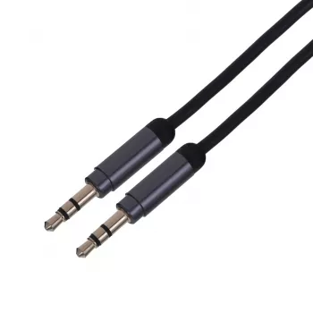 Gembird CCAP-444-1M Audio kabelis 3,5 mm melns (CCAP-444-1M)
