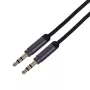 Gembird CCAP-444-1M Audio kabelis 3,5 mm melns (CCAP-444-1M)