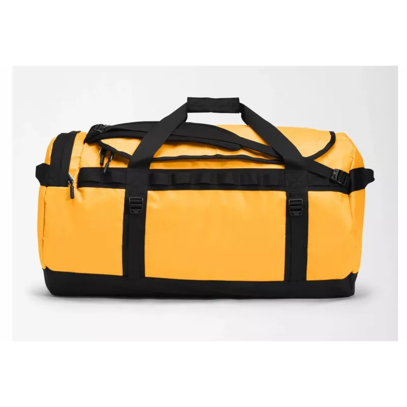 The North Face Base Camp Duffel L sporta soma 95 L, poliesters, melna, dzeltena