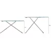 Pilna izmēra gludināmais dēlis Vileda 4023103218932 — pilna izmēra, nerūsējošā tērauda kājas, 1200×380 mm dēlis, augstums 75–96 cm, salokāms, gludekļa turētājs
