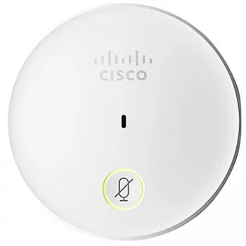 Galda mikrofons Cisco CS-MIC-TABLE-J — vadu IP tālruņa mikrofons, 80–20 000 Hz, 4-pin Hirose, balts