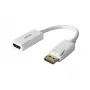 UNITEK zeltīts DisplayPort DP uz HDMI 4K UHD HDTV vīriešu uz sieviešu pārveidotājs ar audio - Y-6332 balts