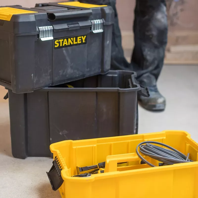 Stanley Essential Tool cietais futrālis Plastmasa Pelēks, Dzeltens