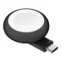 Bezvadu USB viedpulksteņa lādētājs Belkin BoostCharge — 5 W, iekštelpām/ārtelpām, melns/baltss