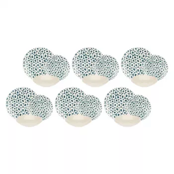 Galda servīze 6 personām Rose&Tulipani R18420TA18 Sea Stones dizains, 18 gab.