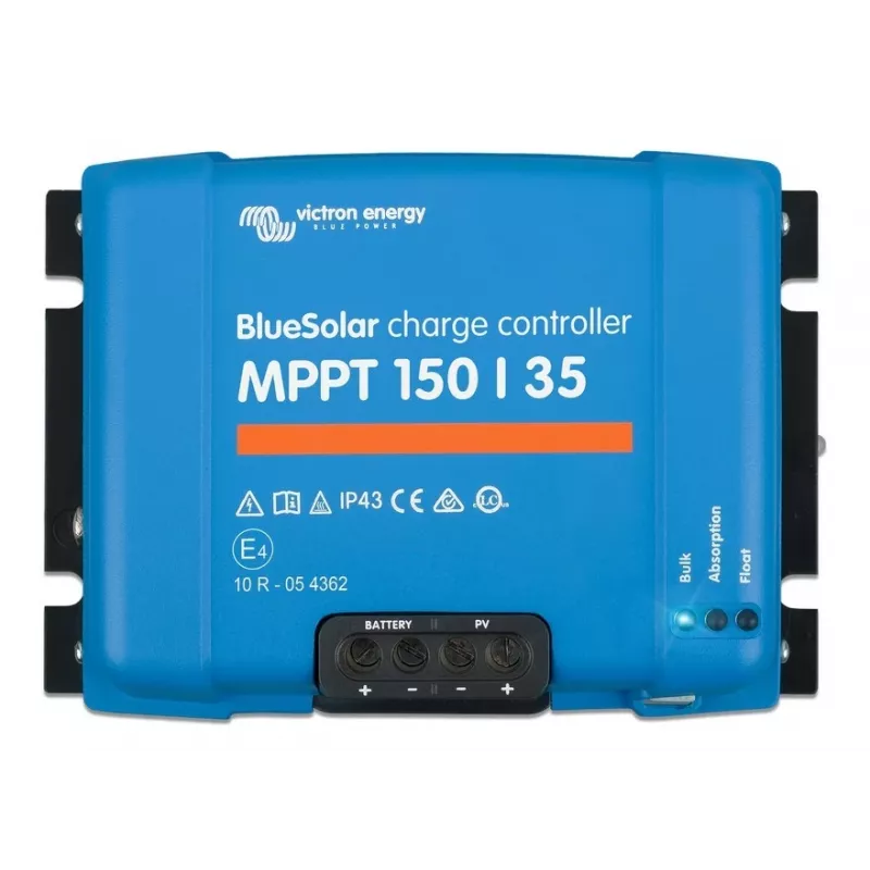 MPPT saules uzlādes kontrolieris BlueSolar 150/35 — 150 V PV ieeja, 35 A uzlādes strāva