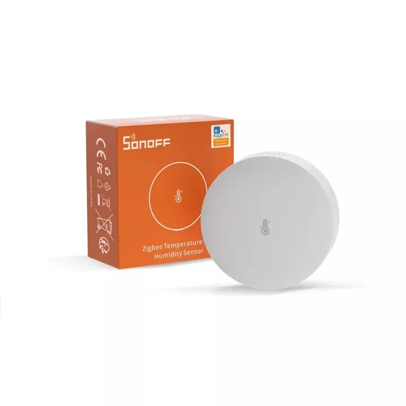 Iekštelpu temperatūras un mitruma sensors Sonoff SNZB-02P bezvadu, darbināms ar baterijām