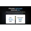 Pārnēsājams ārējais akumulators Nitecore CARBO 10000 — litija jonu 10000 mAh, 38 W PD, USB‑A + USB‑C, pelēks