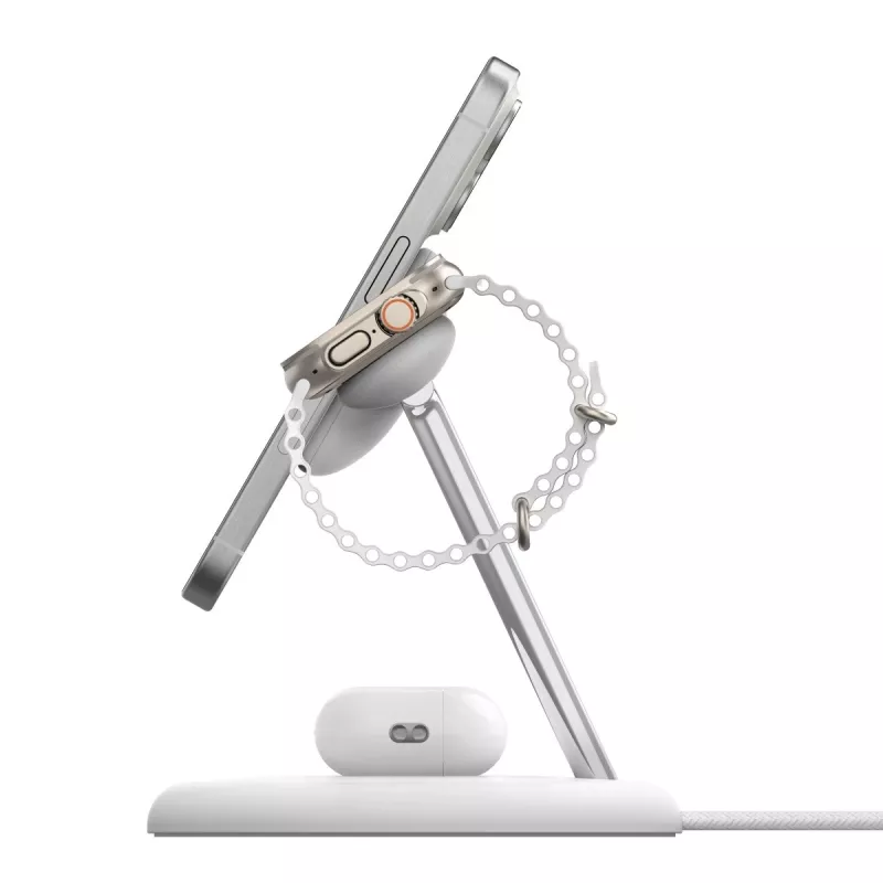 Belkin WIZ023VFBK mobilās ierīces lādētājs Austiņas, Viedtālrunis, Viedpulkstenis Melns USB Bezvadu uzlāde Iekštelpām