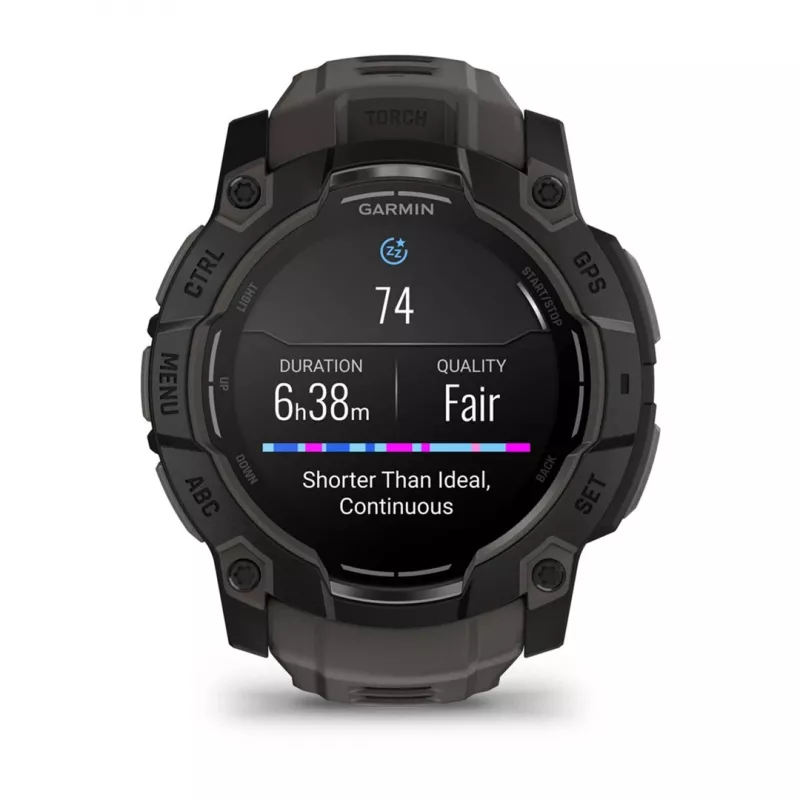 Garmin Instinct 3 AMOLED 3.3 cm (1.3) 50 mm Digitāls 416 x 416 pikseļi Skārienjūtīgs Melns GPS (satelīts)