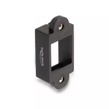 DeLOCK Keystone turētājs snap-in rāmis melns 18mm x 40mm x 10mm