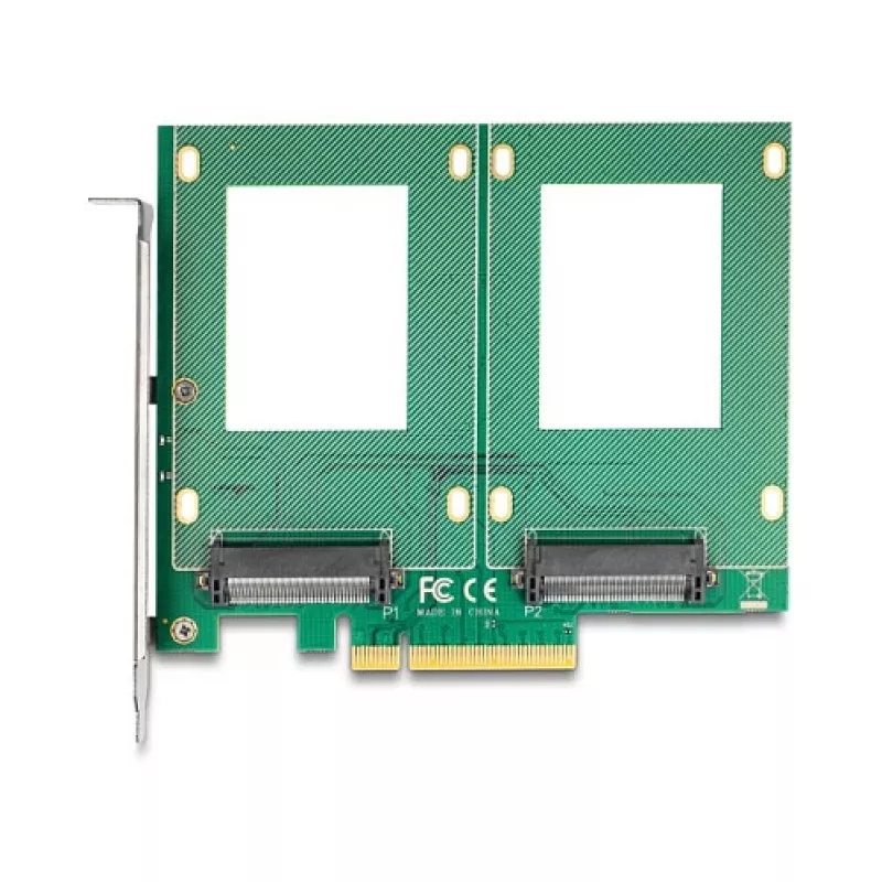 Iekšējais U.2 adapteris DeLOCK 90162 PCIe resursdatora interfeiss ar LED indikatoriem
