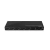 Lindy 4 Port HDMI 8K60 Splitteris ar audio, HDMI, 4x HDMI, 3,5 mm, 7680 x 4320 pikseļi, melns, metāls