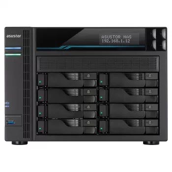 Asustor AS6508T NAS Tornis Intel Atom® C3538 8 GB DDR4 0 TB ADM Melns