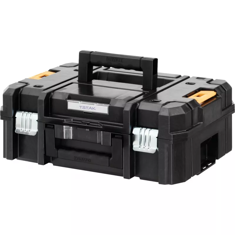DEWALT DCS571NT-XJ pārnēsājamais riņķzāģis 115 mm 18V T-STAK melns, dzeltens