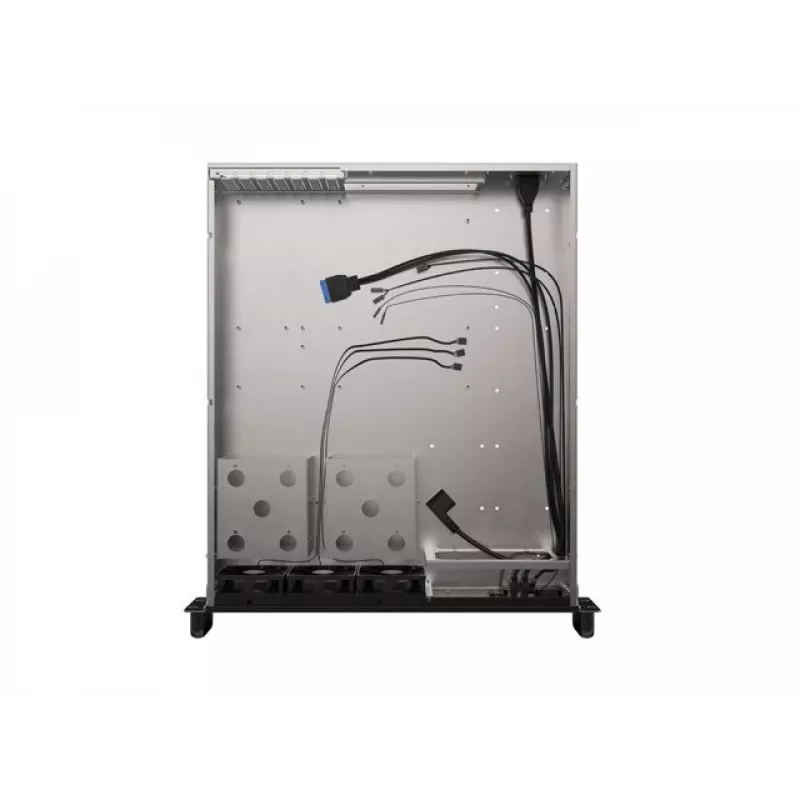 Plaukta korpuss Lanberg SC01-5202-12B 2U Melns 3 ventilatori HDD+SSD