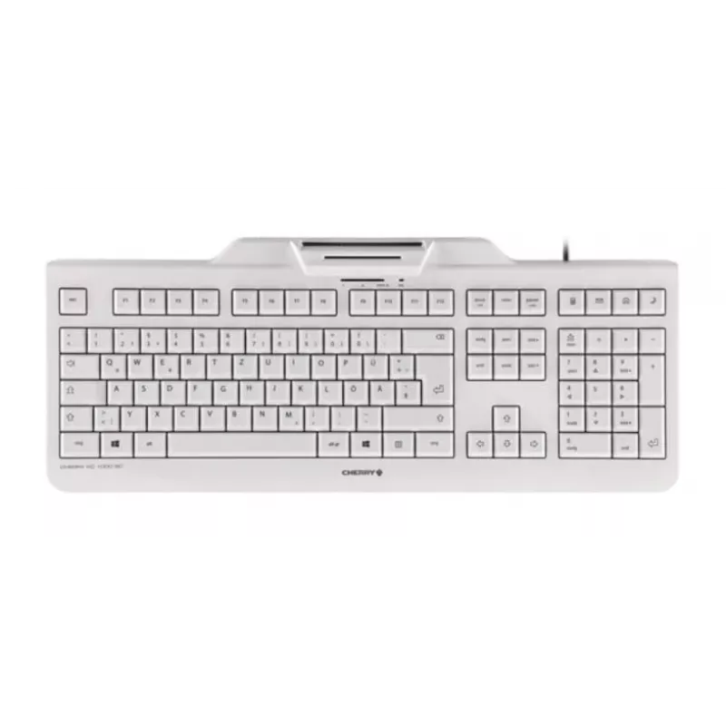 CHERRY KC 1000 SC tastatūra, USB, Šveices, pelēka