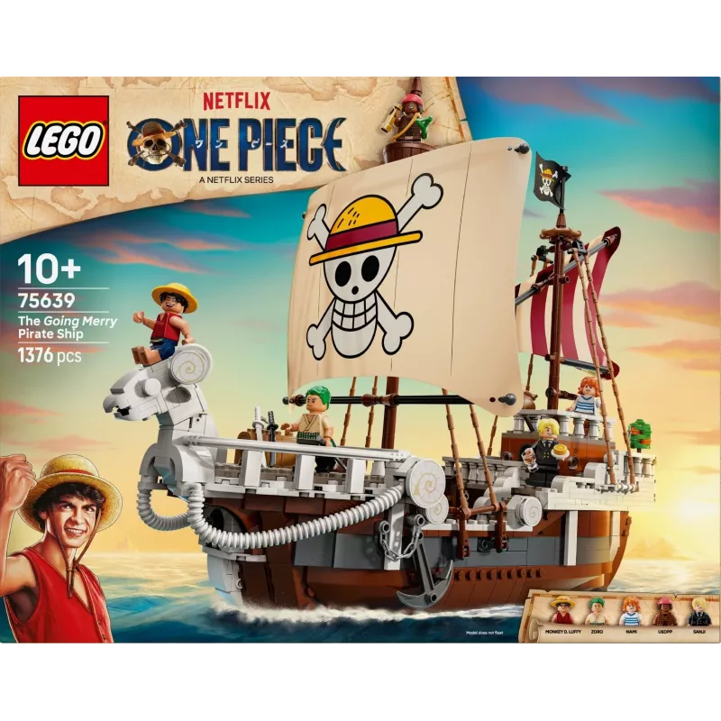 LEGO komplekts The Going Merry pirātu kuģis 75639 — One Piece ķieģeļu modelis