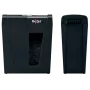 Papīra smalcinātājs REXEL Secure X8 — šķērsgriezuma P-4, 4x40 mm, 8 lapu ietilpība, 14 l tvertne, melns