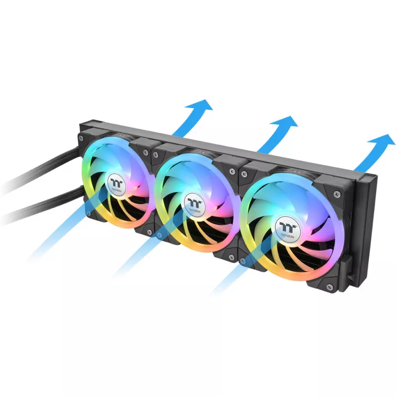 AIO šķidruma CPU dzesētājs THERMALTAKE MAGFloe 360 Ultra — 360mm radiators, RGB ventilatori