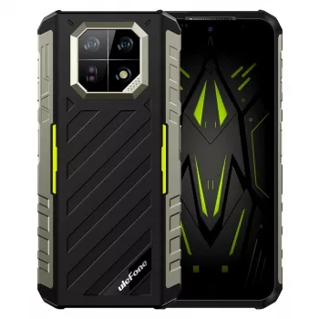 Izturīgs viedtālrunis UleFone Armor 22 4G, 9GB RAM, 128GB krātuve, IP69K, zaļš