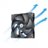 Thermaltake SWAFAN GT12 120mm korpusa ventilators - melns