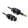 Toslink audio kabelis DeLOCK 82876 2m Mini-TOSLINK Melns