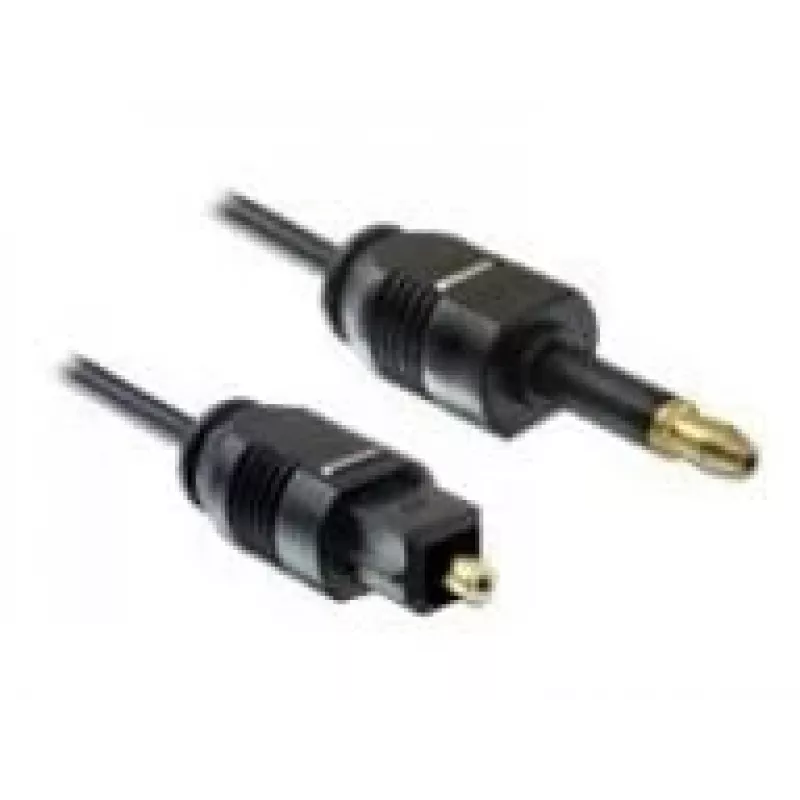Toslink audio kabelis DeLOCK 82876 2m Mini-TOSLINK Melns