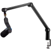 LOGITECH Yeticaster GX Dynamic RGB Gaming Mic with LIGHTSYNC and Premium Desktop Microphone Boom Arm - Melns